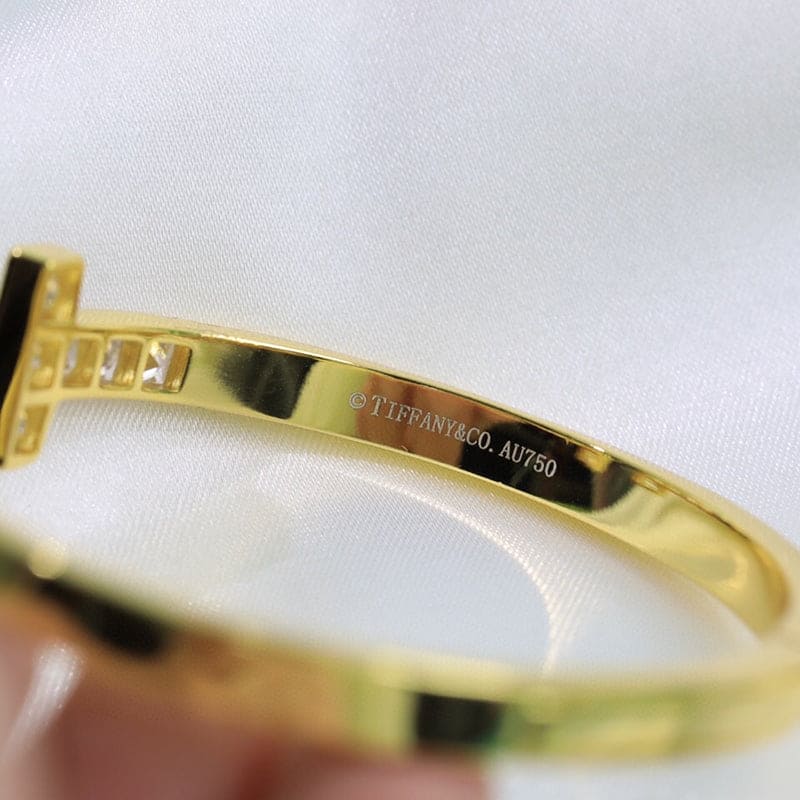 18K Celestial T Diamond Square Bracelet