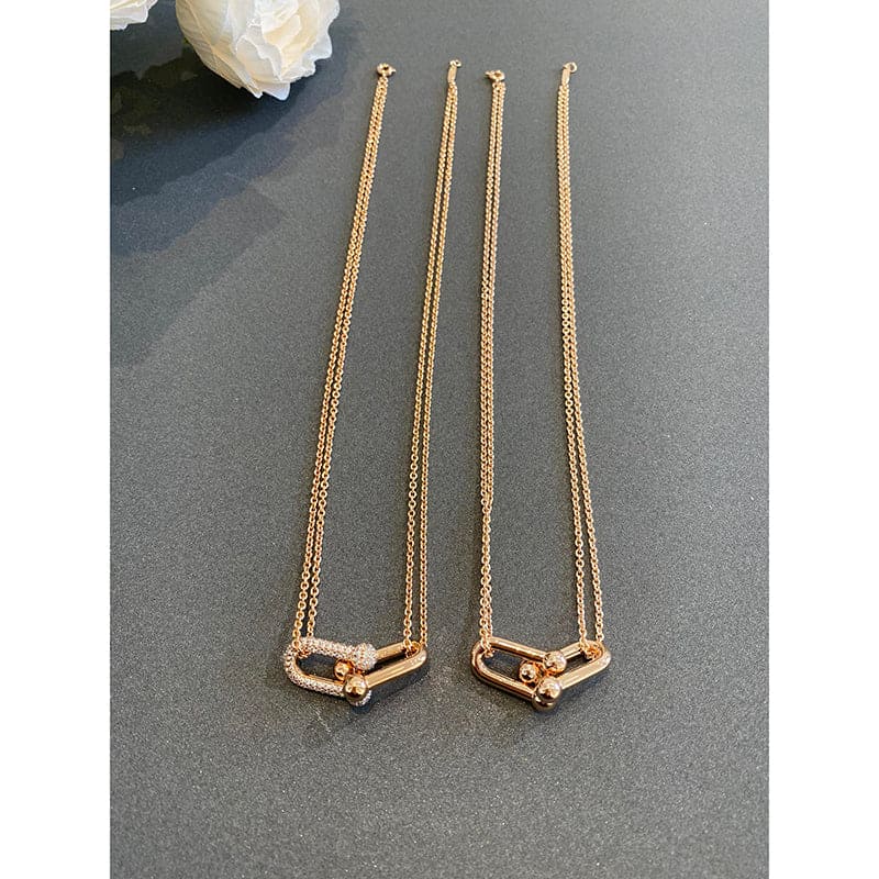 18K Celestial T HardWear Double Link Necklace