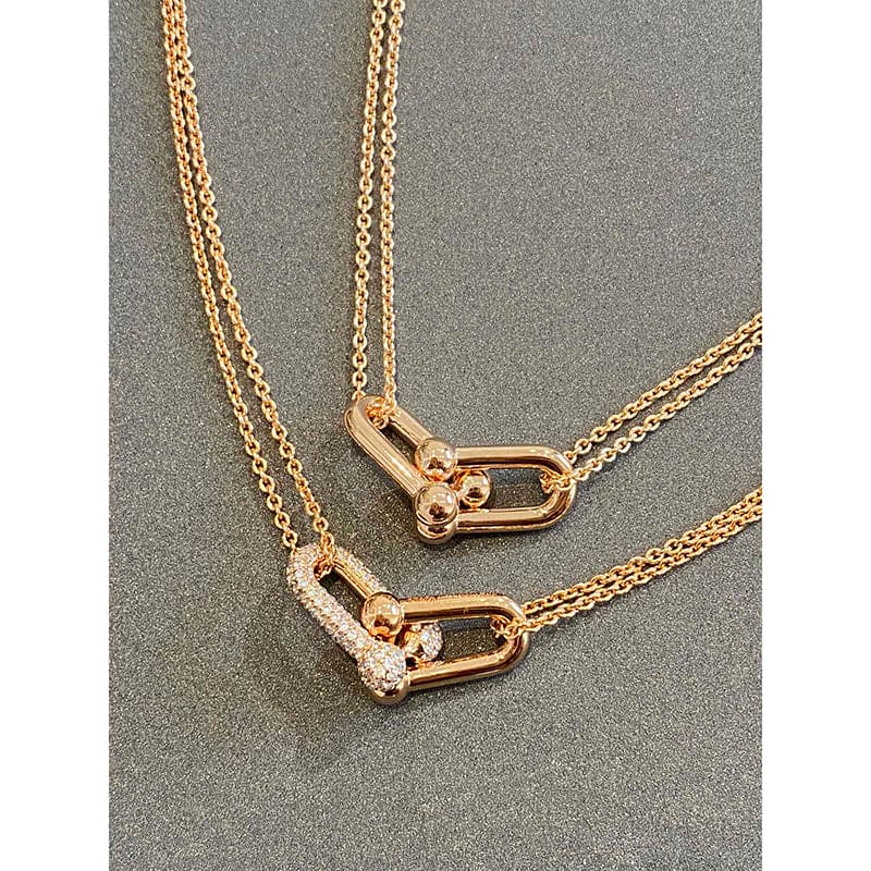 18K Celestial T HardWear Double Link Necklace