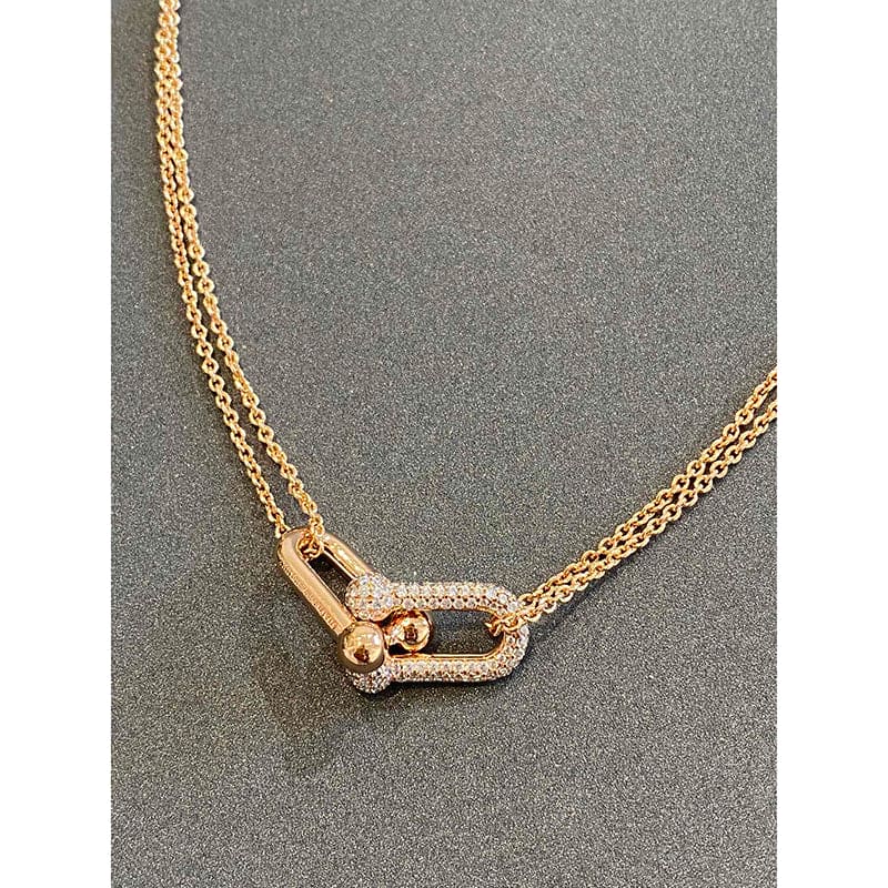 18K Celestial T HardWear Double Link Necklace
