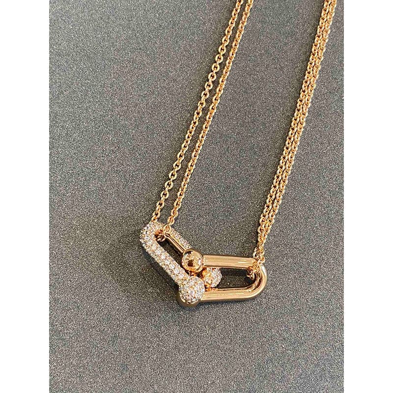 18K Celestial T HardWear Double Link Necklace