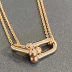 18K Celestial T HardWear Double Link Necklace