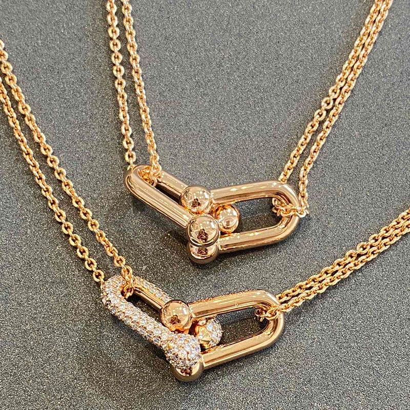 18K Celestial T HardWear Double Link Necklace