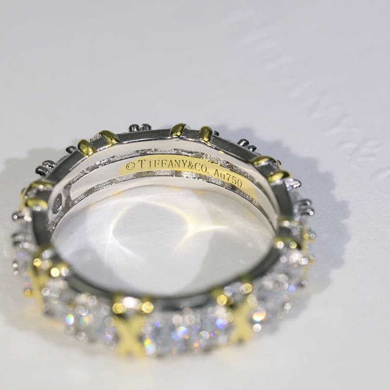 18K Celestial T Schlumberger Eighteen Stone Ring
