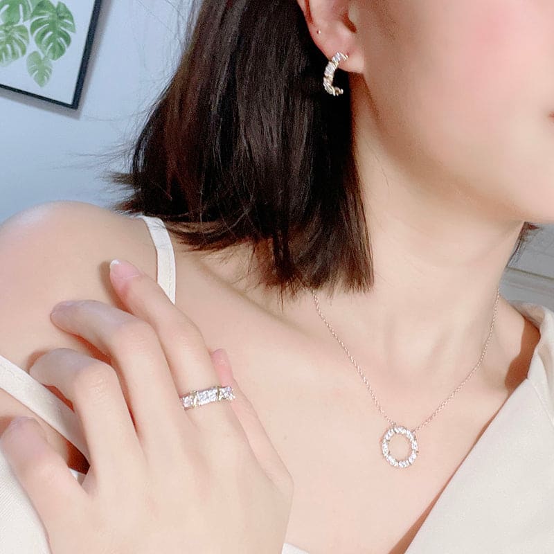 18K Celestial T Schlumberger Eighteen Stone Ring