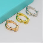 18K Celestial Yellow Gold Knot Double Row Ring