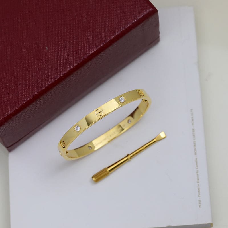 18K Celestial Four Diamonds Love Bracelet