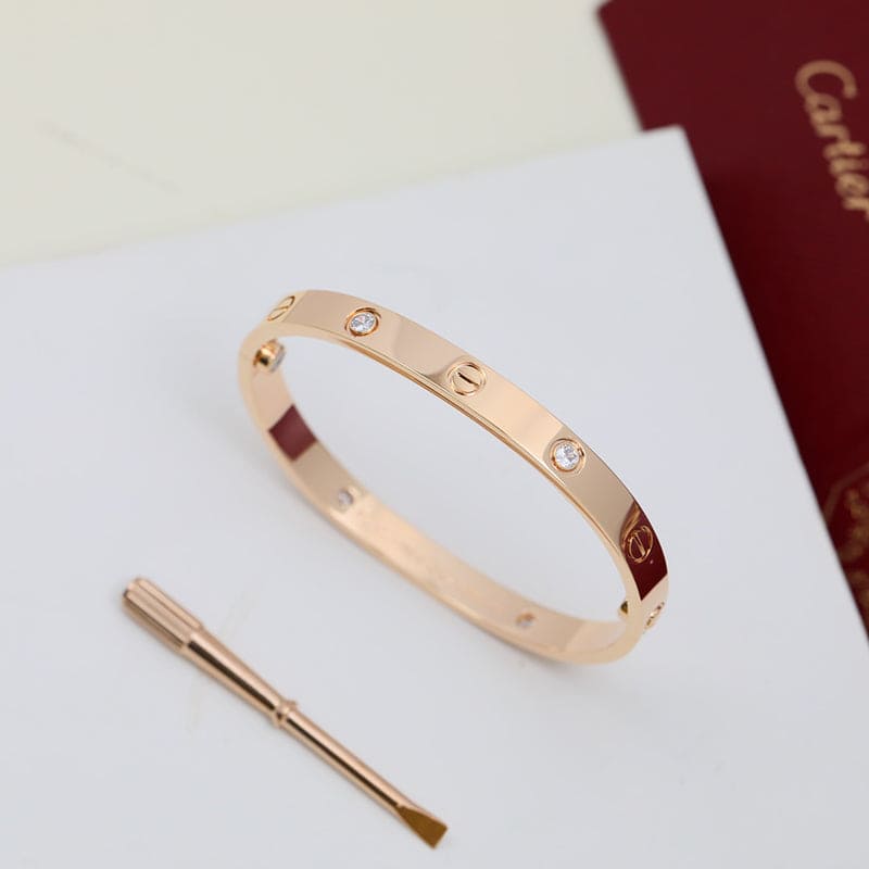 18K Celestial Four Diamonds Love Bracelet