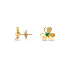 18K Celestial Frivole Mini Emerald Earrings