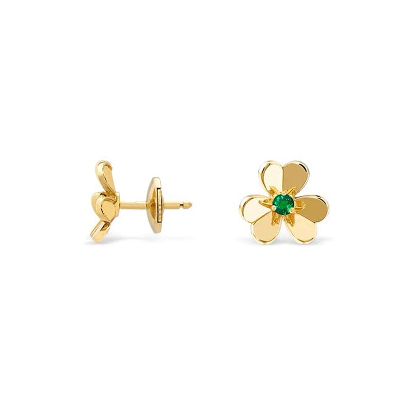 18K Celestial Frivole Mini Emerald Earrings