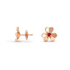 18K Celestial Frivole Mini Ruby Earrings