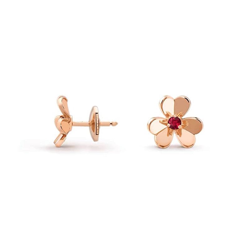 18K Celestial Frivole Mini Ruby Earrings