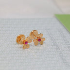 18K Celestial Frivole Mini Ruby Earrings