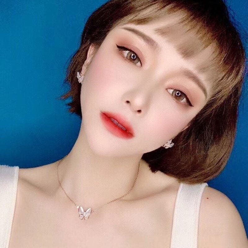 18K Celestial Two Butterfly Earrings