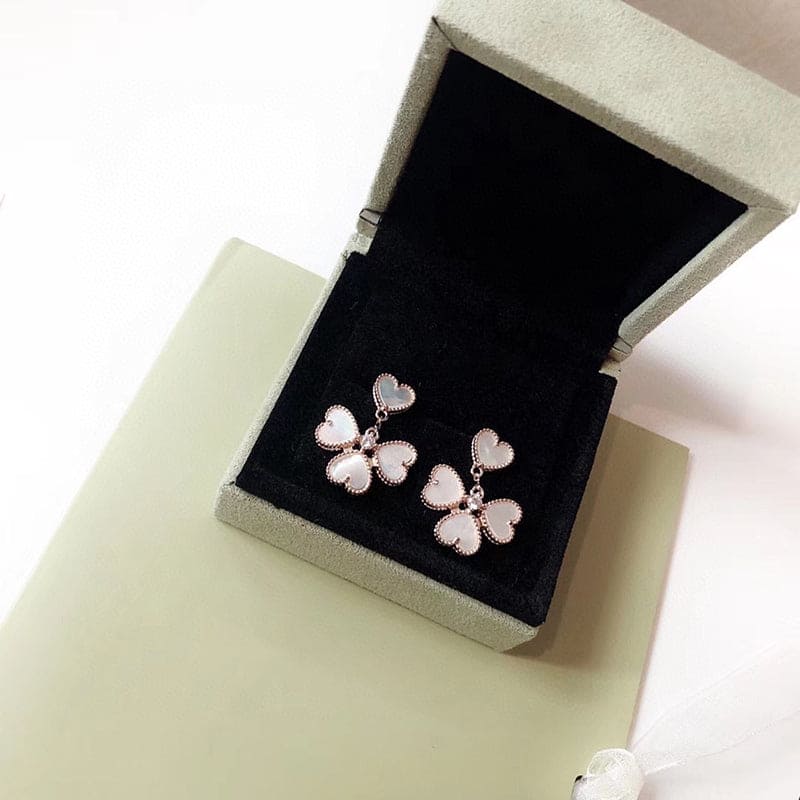 18K Celestial Sweet Alhambra Effeuillage Earrings