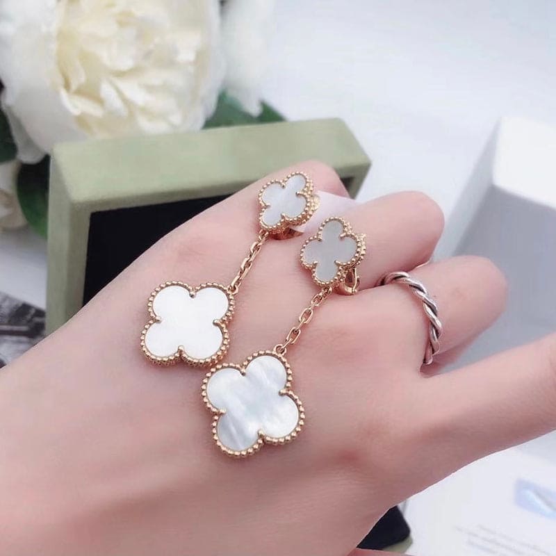 18K Celestial Magic Alhambra Earclips Earrings