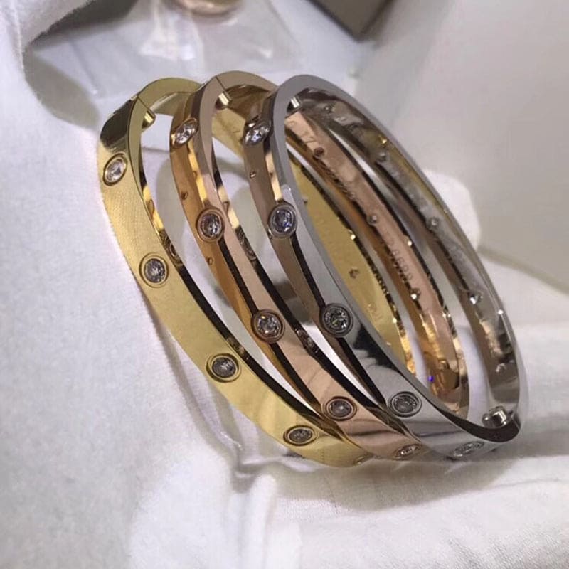 18K Celestial Ten Diamonds Love Bracelet