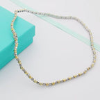 18K Celestial T Schlumberger Eighteen Stone Choker Necklace