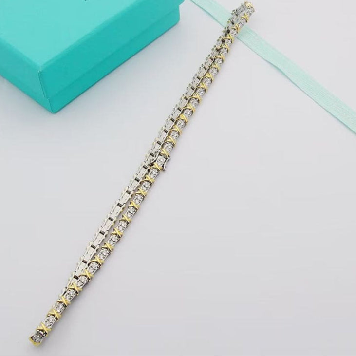 18K Celestial T Schlumberger Eighteen Stone Choker Necklace