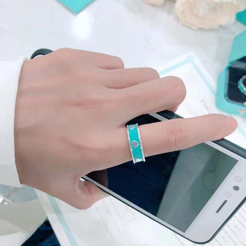 18K Celestial T Love Heart Ring