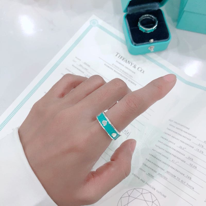 18K Celestial T Love Heart Ring