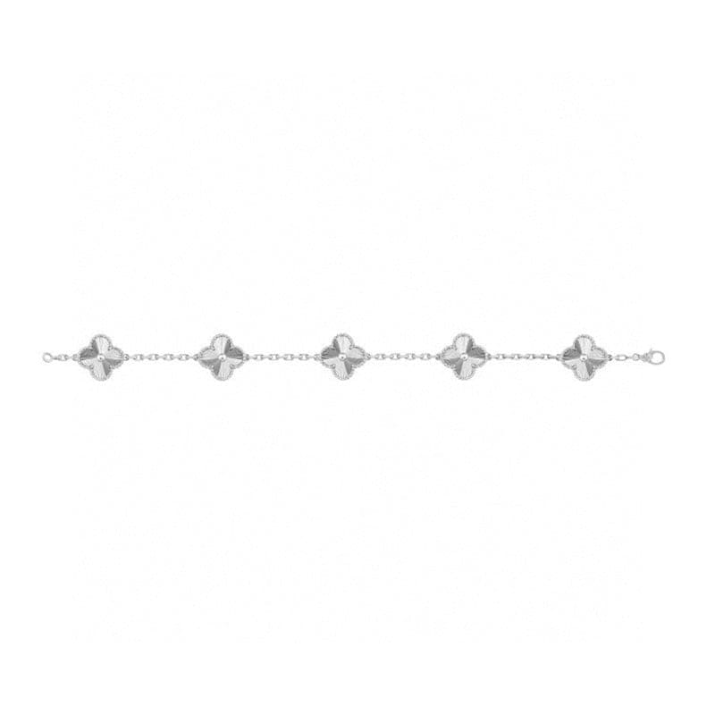 18K Celestial Vintage Alhambra Five Motifs Clover Bracelet