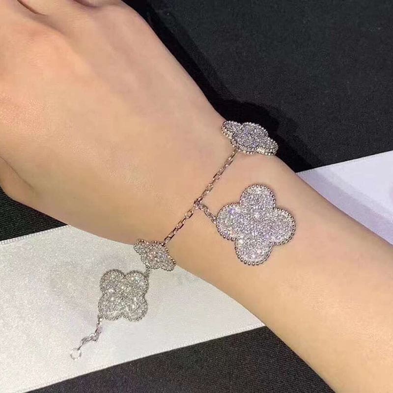 18K Celestial Magic Alhambra Five Motifs Clover Bracelet