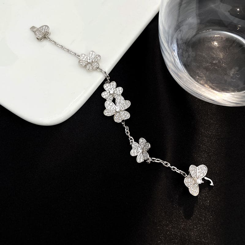 18K Celestial Frivole Diamonds Clover Bracelet