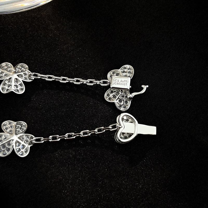 18K Celestial Frivole Diamonds Clover Bracelet