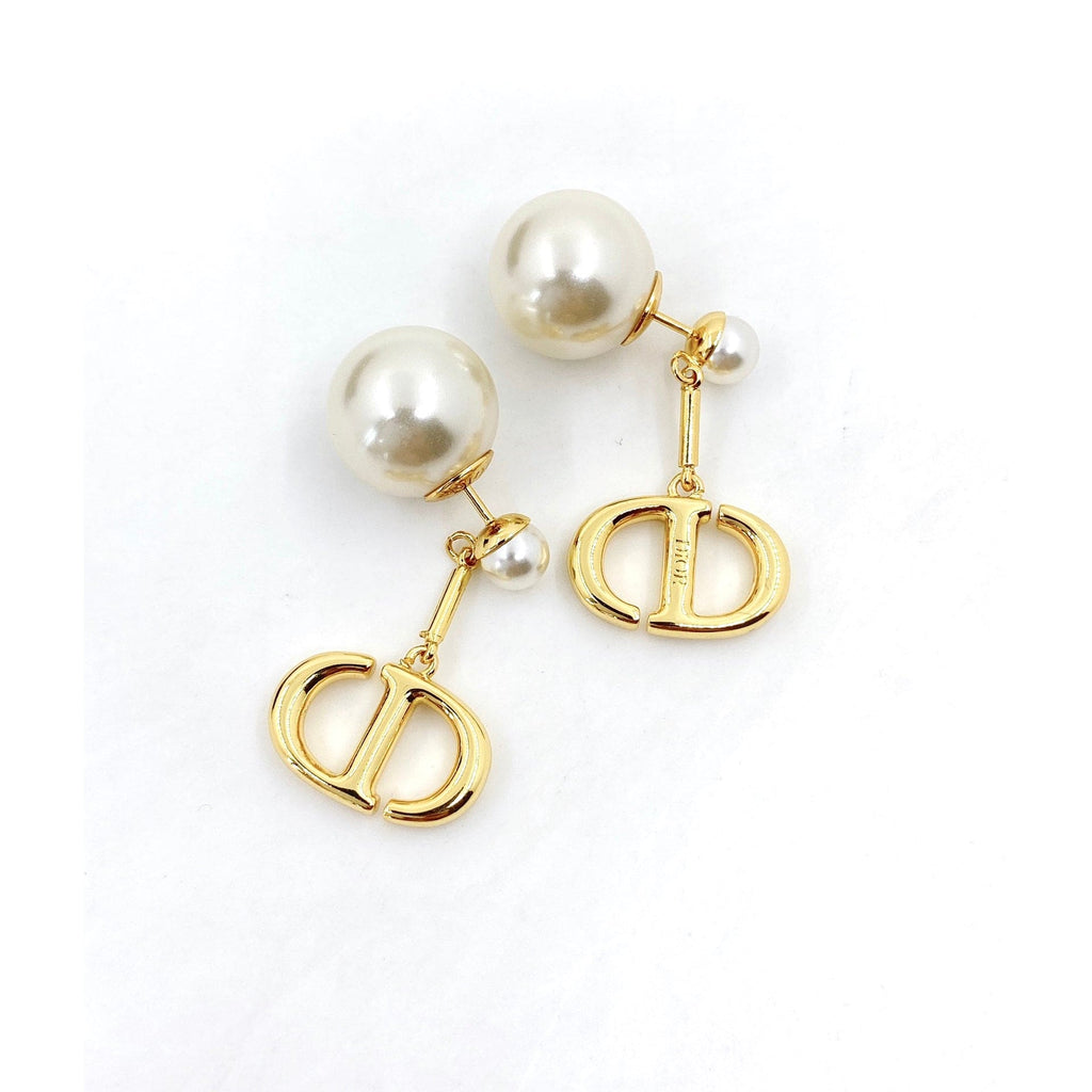 18K Celestial Tribales Pearl Earrings