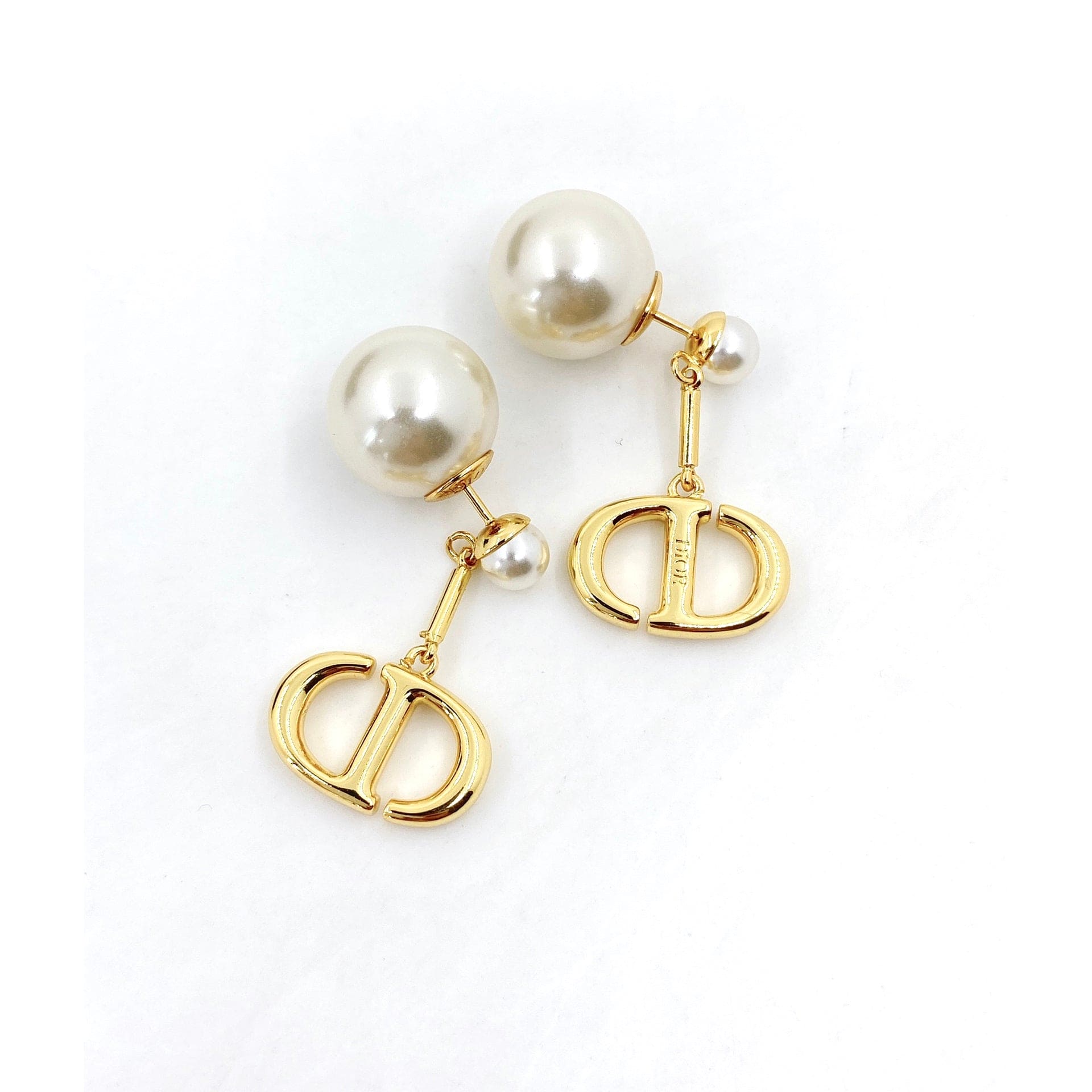18K Celestial Tribales Pearl Earrings