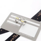 18K Celestial T Edge Hoop Earrings