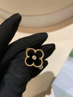18K Celestial Vintage Alhambra Black Ring