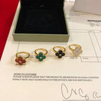 18K Celestial Vintage Alhambra Pearl Ring