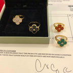 18K Celestial Vintage Alhambra Pearl Ring