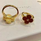 18K Celestial Vintage Alhambra Pearl Ring