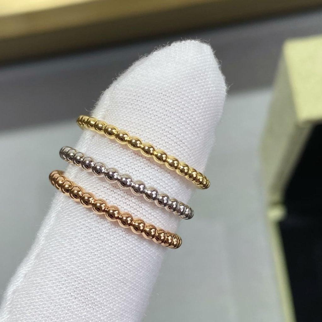 18K Celestial Perl̩e Pearls Of Gold Ring