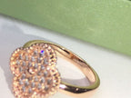 18K Celestial Vintage Alhambra Diamonds Ring