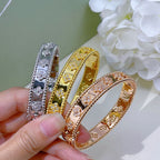 18K Celestial Perl̩e Clovers Bracelet