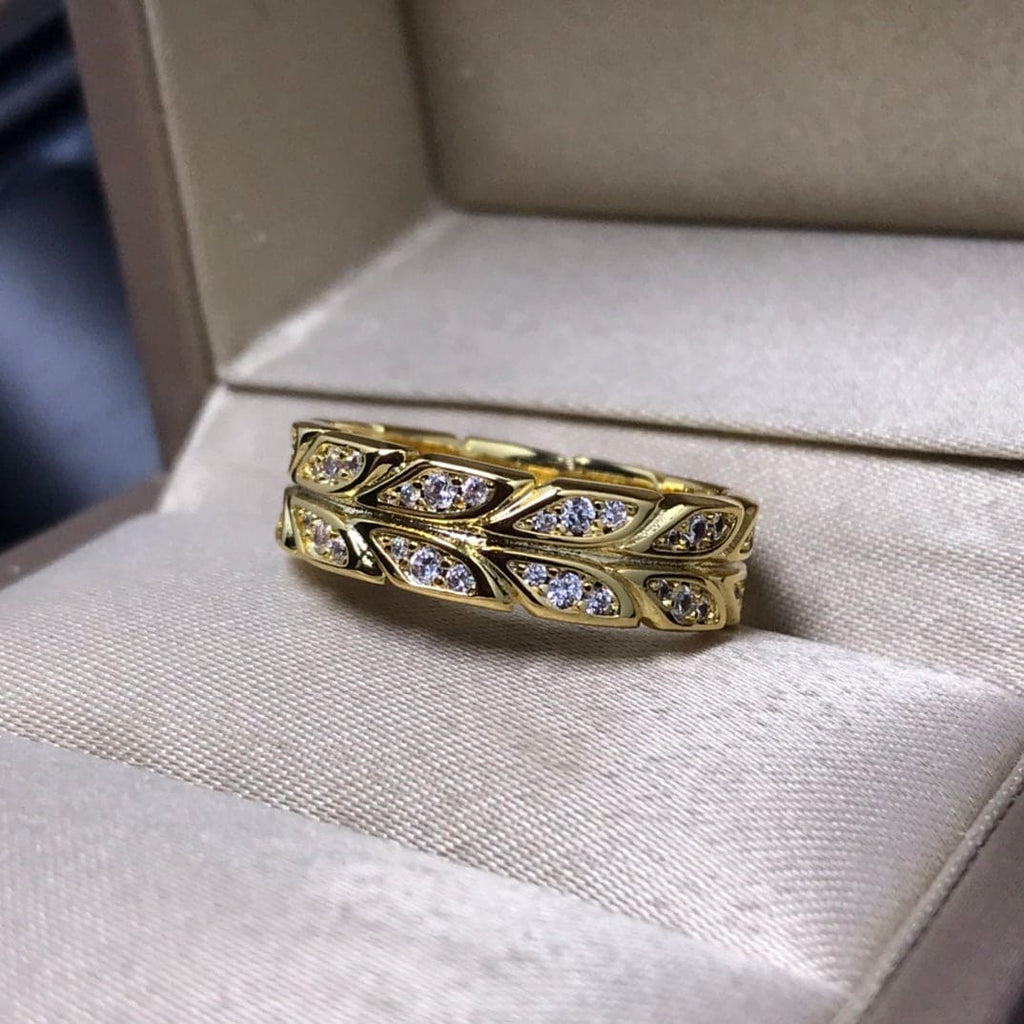 18K Celestial Yellow Gold Victoria Vine  Ring