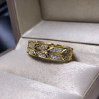 18K Celestial Yellow Gold Victoria Vine  Ring