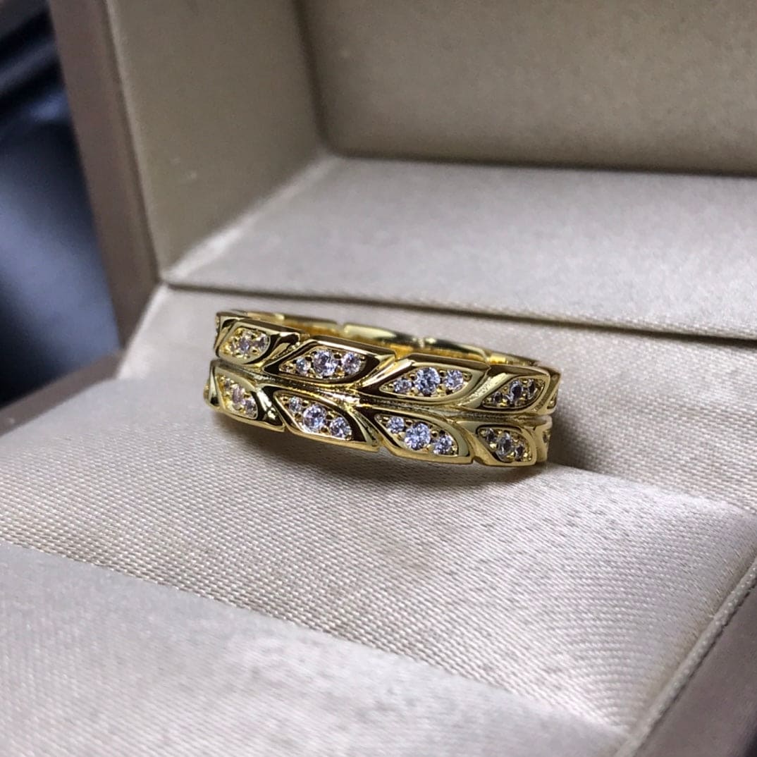 18K Celestial Yellow Gold Victoria Vine  Ring