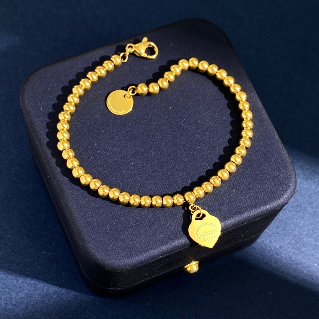 18K Celestial Return to T Heart Tag Bracelet