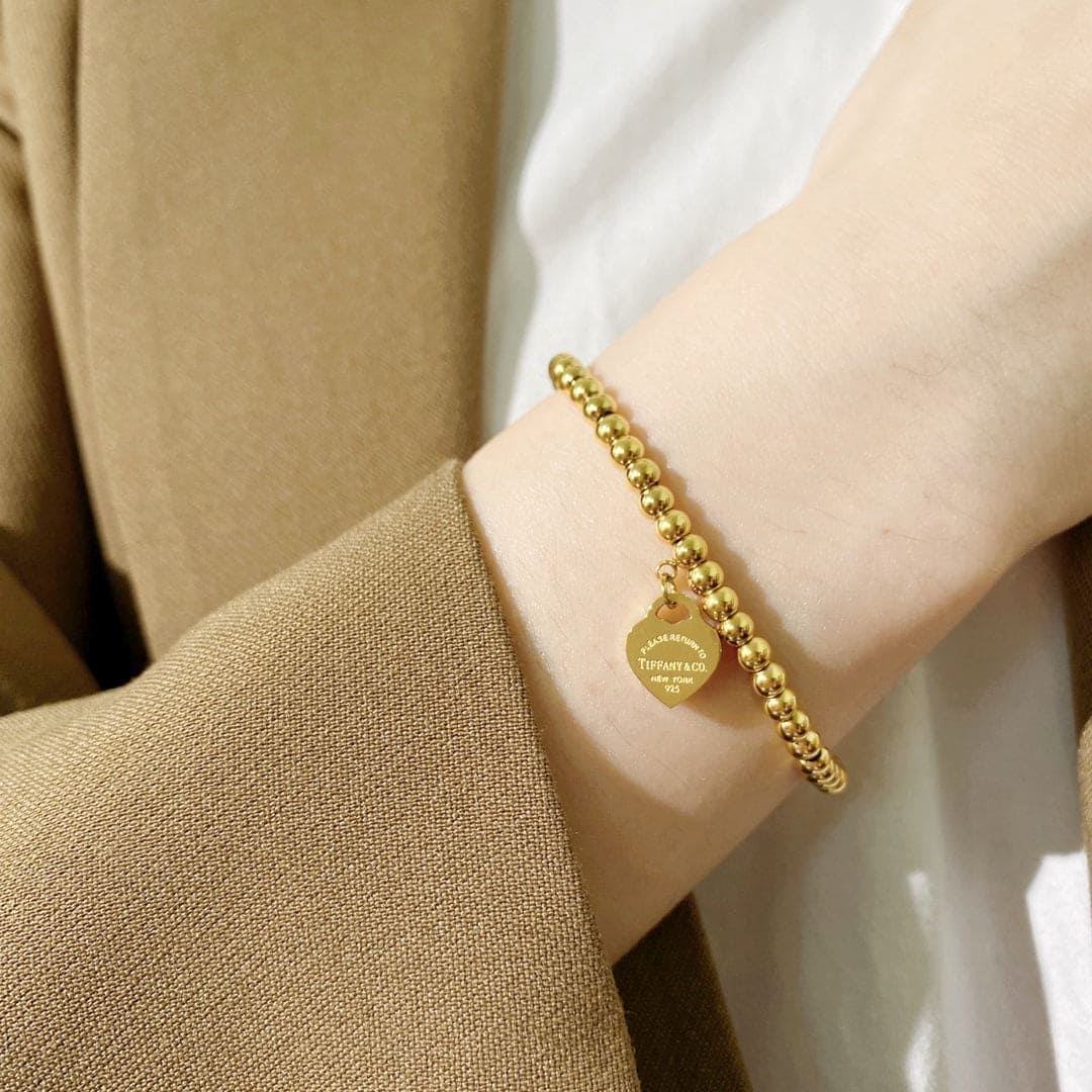 18K Celestial Return to T Heart Tag Bracelet