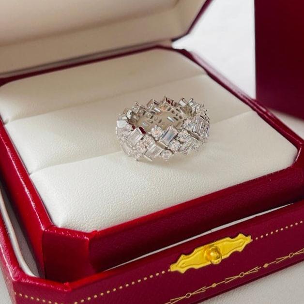 18K Celestial Reflection De Wedding Ring