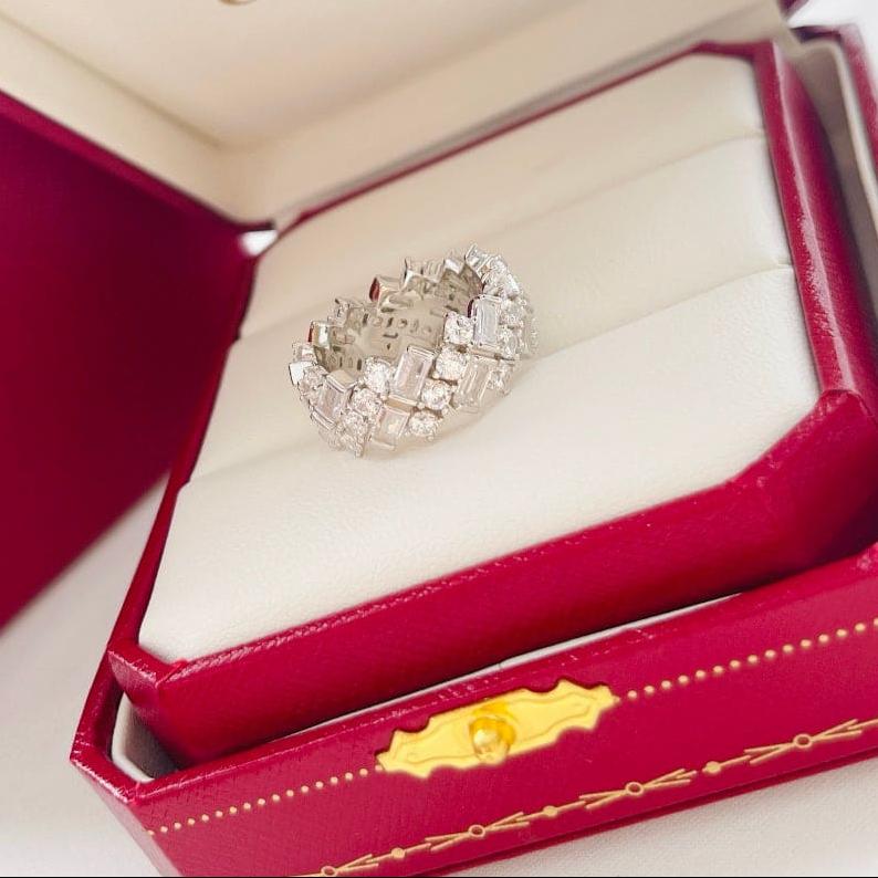 18K Celestial Reflection De Wedding Ring