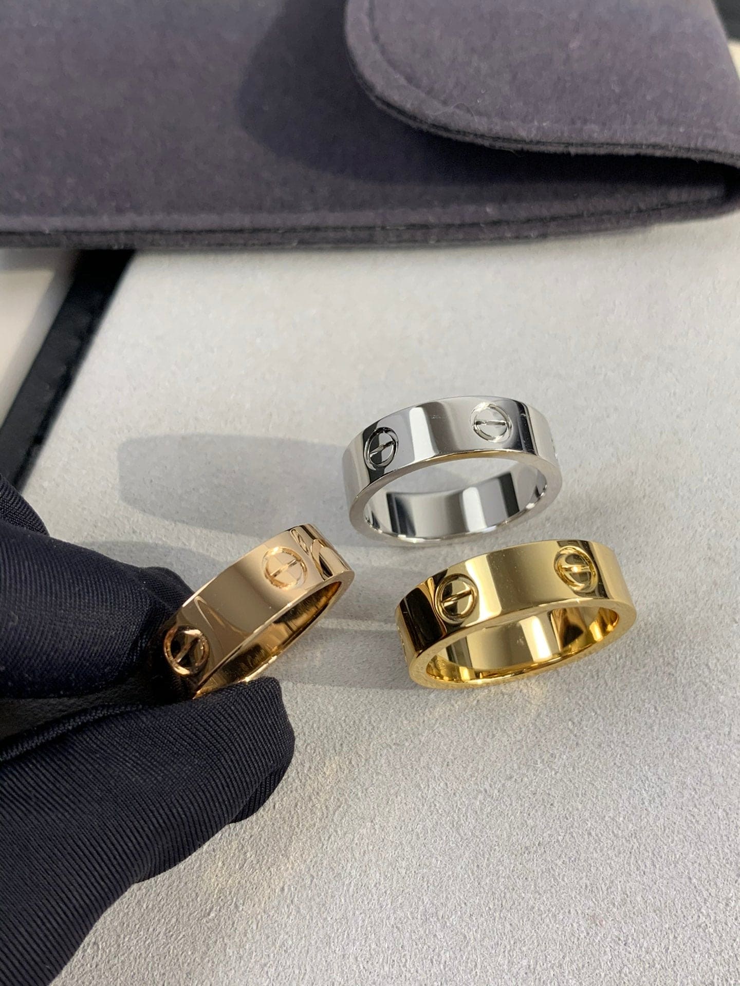 18K Celestial Love Wedding 6mm  Ring