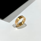 18K Celestial Love Wedding 6mm  Ring
