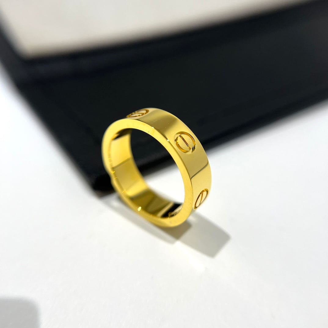 18K Celestial Love Wedding 6mm  Ring