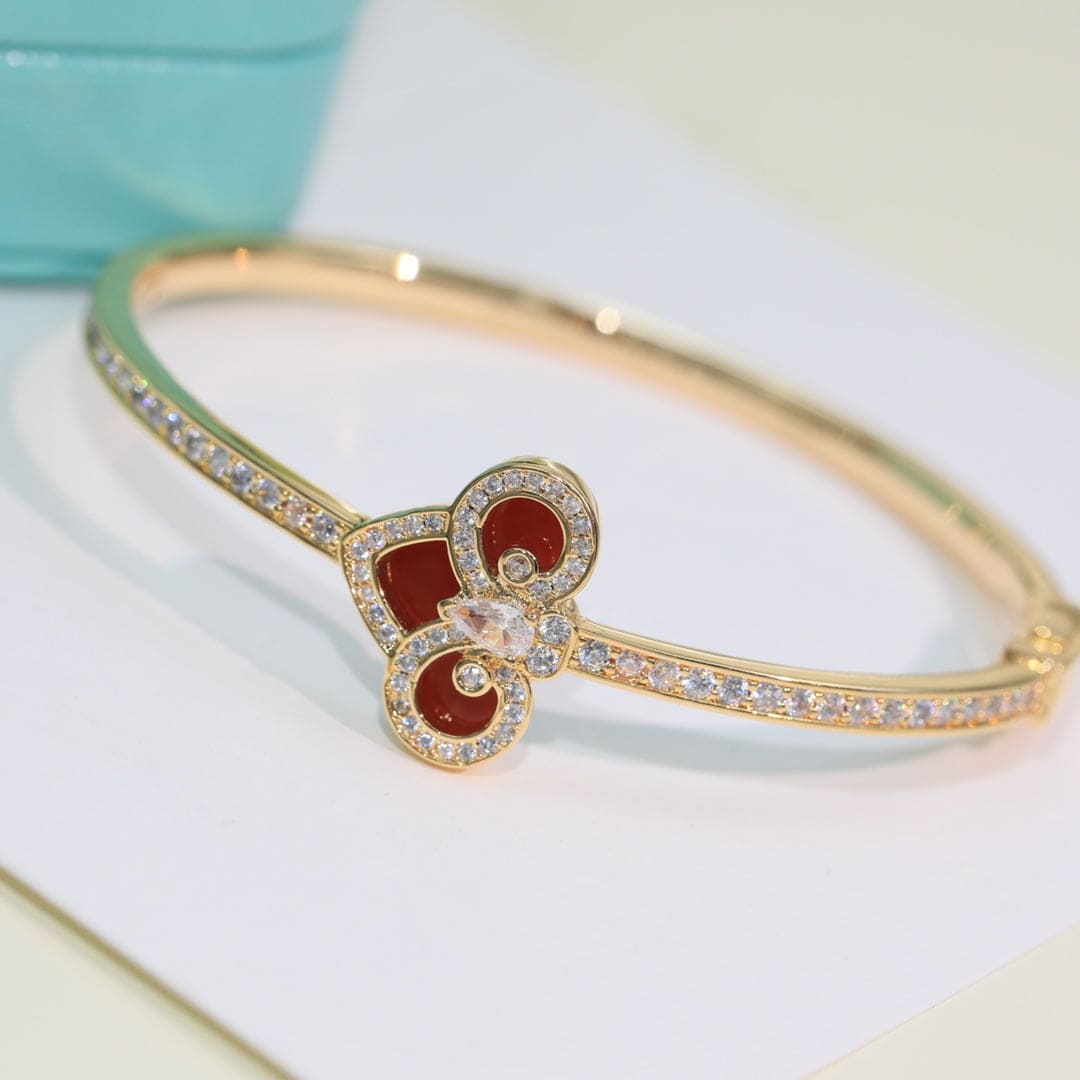 18K Celestial T Fleur De Lis Bracelet